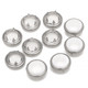 12mm PRYM Stainless Steel Pearl Snap Poppers Fasteners (Pack of 10)
